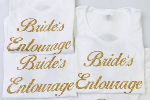 Bridal party custom Tshirts