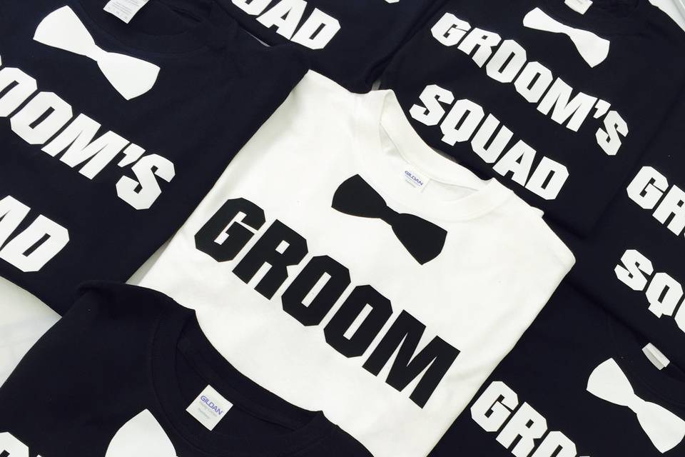 Bridal party custom Tshirts