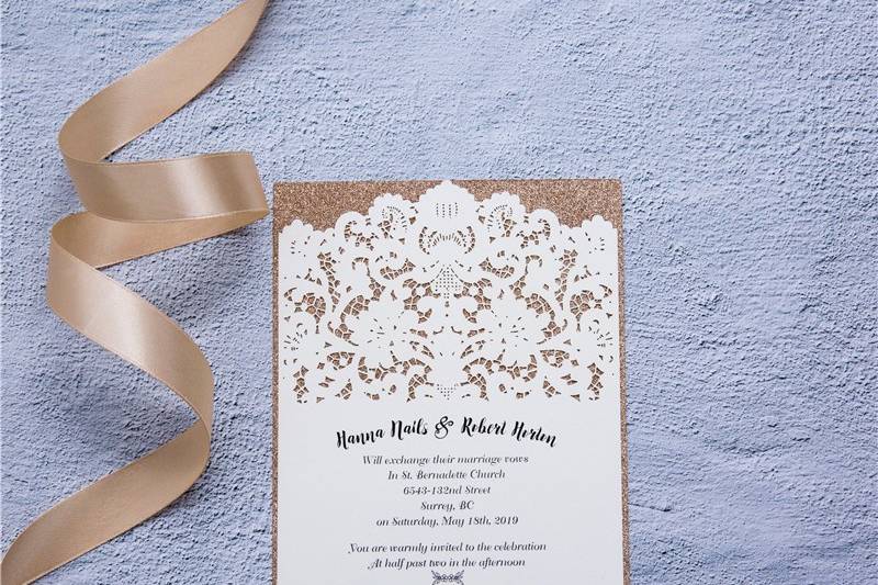 Lasercut Invitation Suite