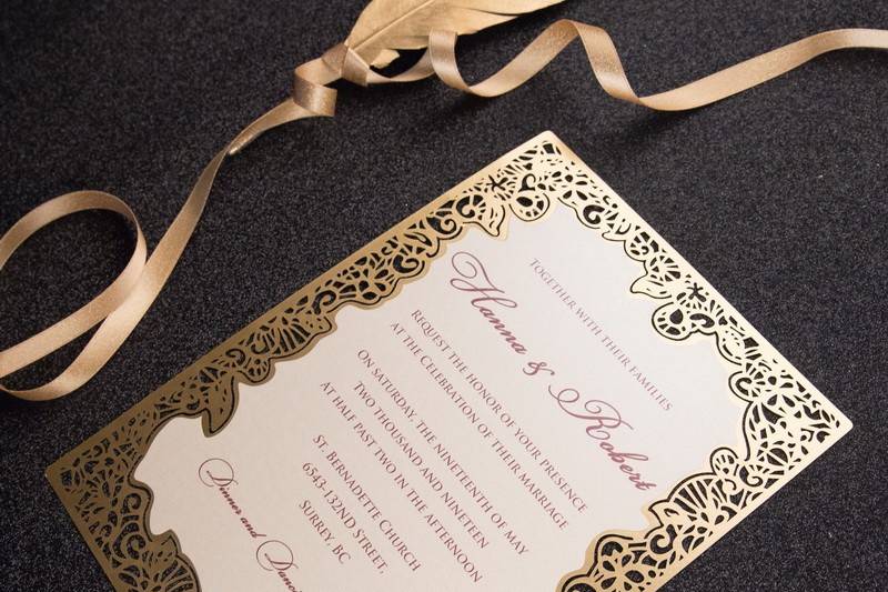 Lasercut Invitation Suite