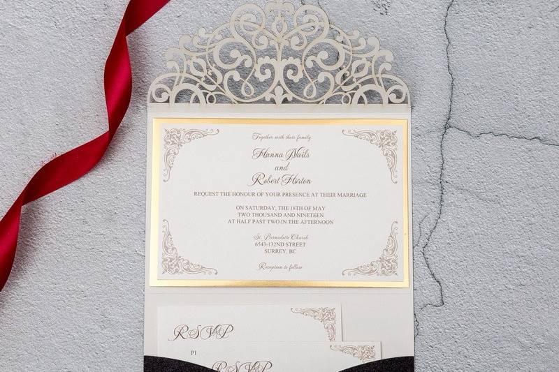 Lasercut Invitation Suite