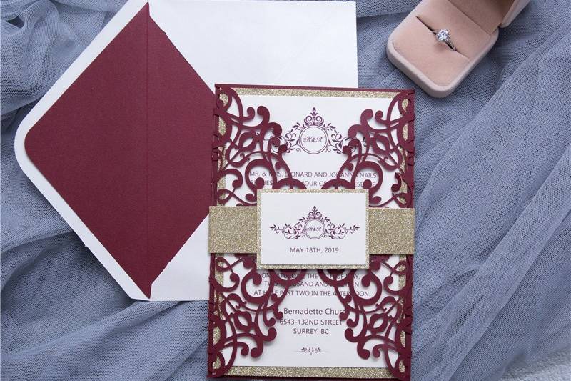 Lasercut Invitation Suite