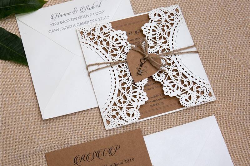 Lasercut Invitation Suite