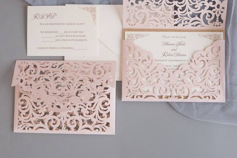 Lasercut Invitation Suite