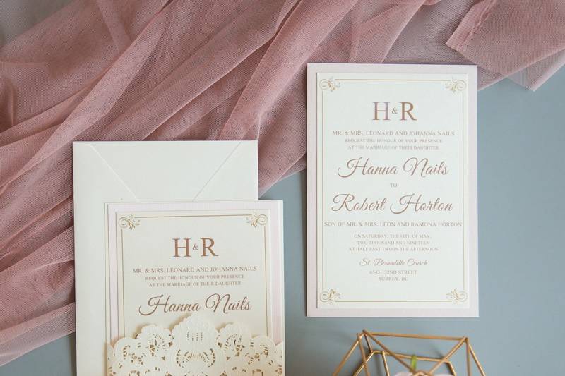 Lasercut Invitation Suite