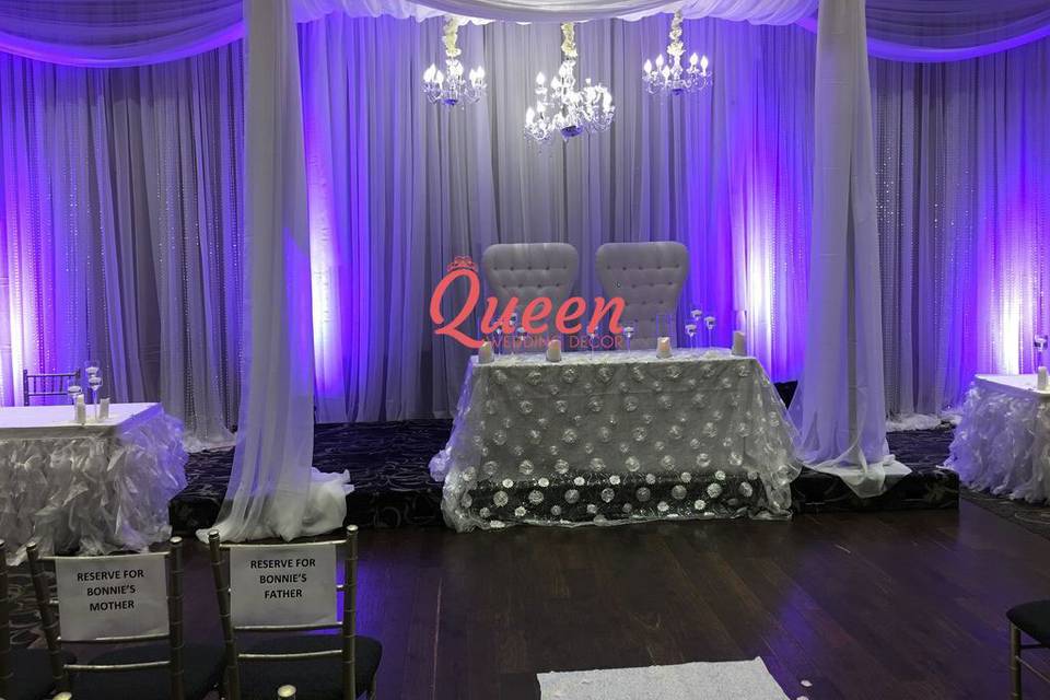 Queen Wedding Decor