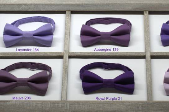 Purple Bow Ties