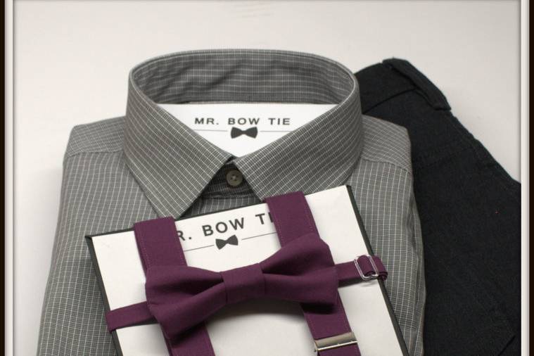 Bow Tie and Suspenders Set