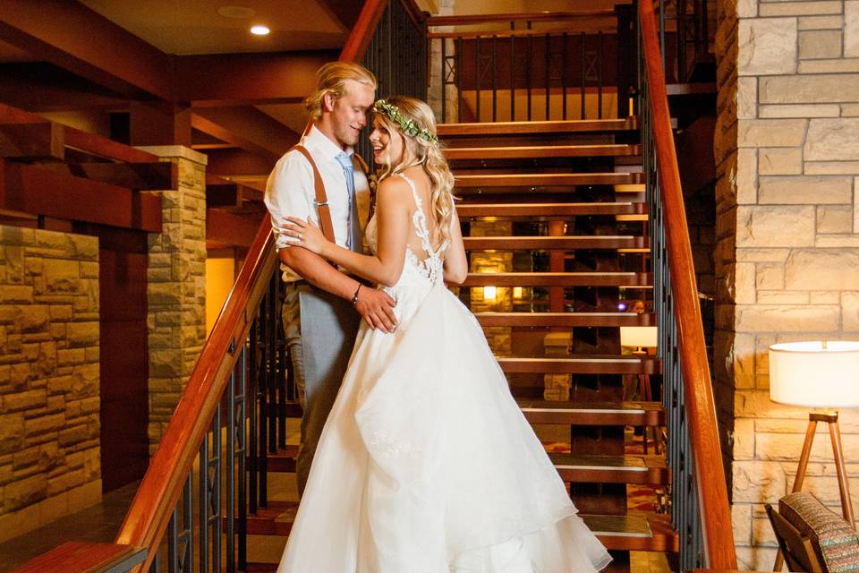 Lobby stair case