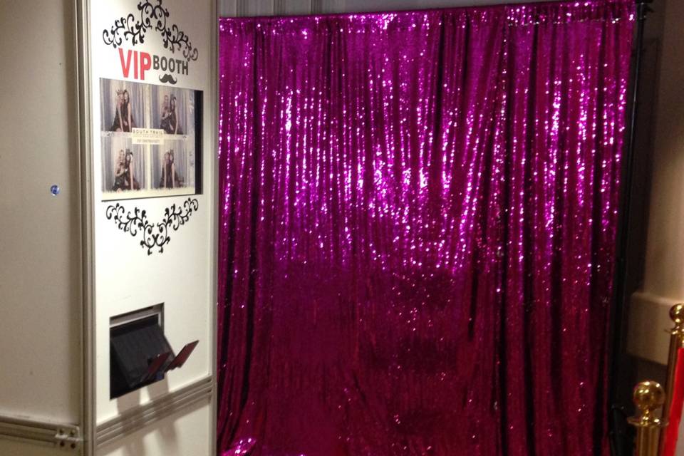 Sequin backdrop