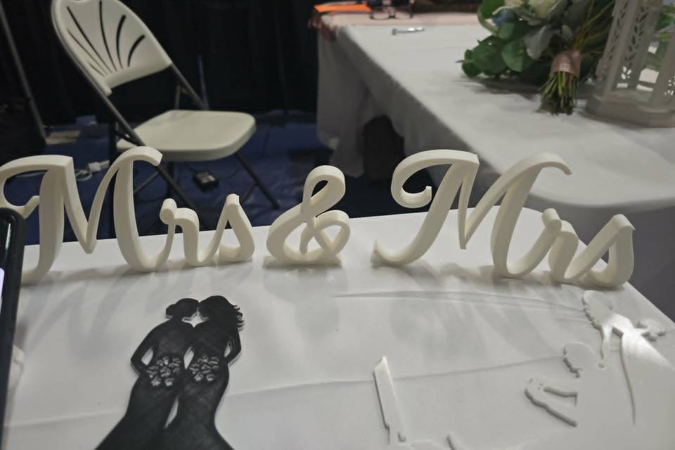 Our new Mrs & Mrs sign