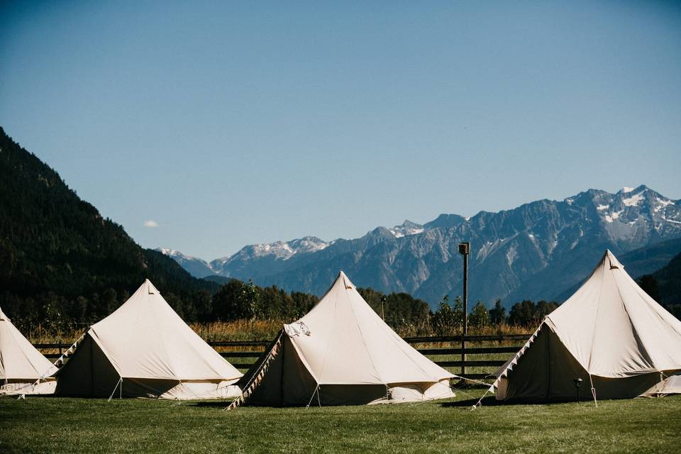 Glamping tents