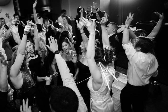 Crowd shot at clients wedding