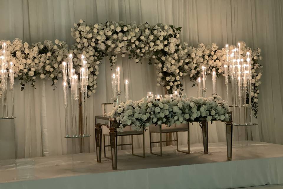 Bridal head table