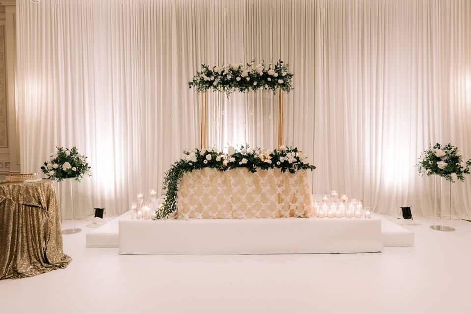 Bridal backdrop