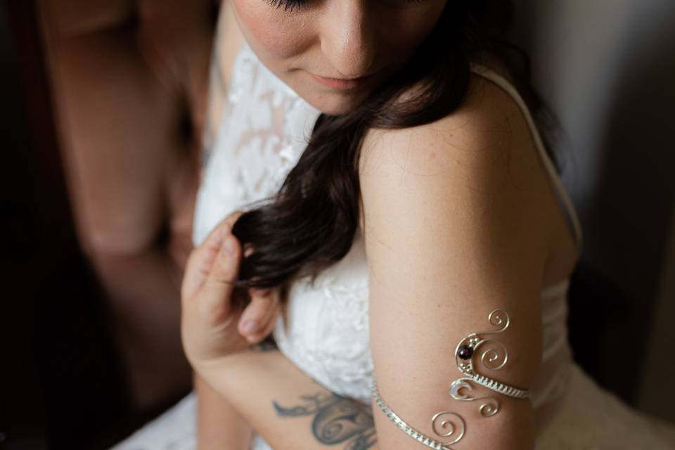 Bride portrait at Valley Croft