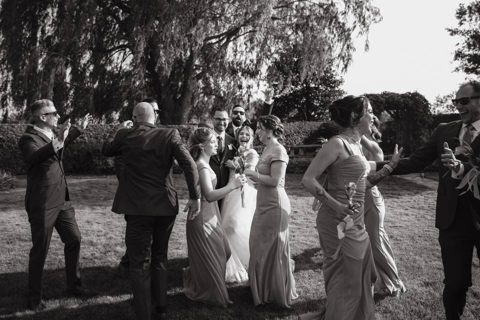 Wedding party | Backyard