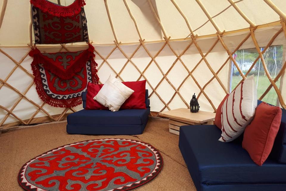 Glamping Yurt furnishings