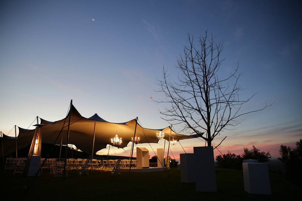 Small Stretch Tent ceremony