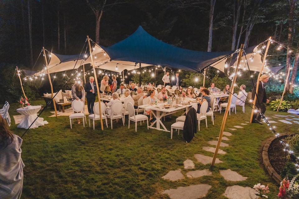 Small Stretch Tent lighting