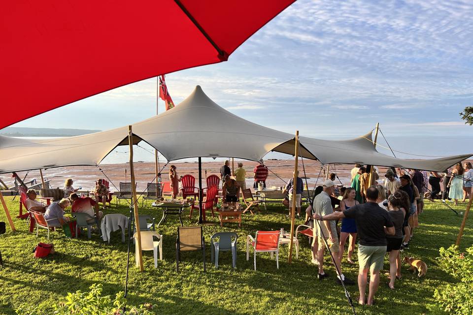 Stretch Tent beach wedding