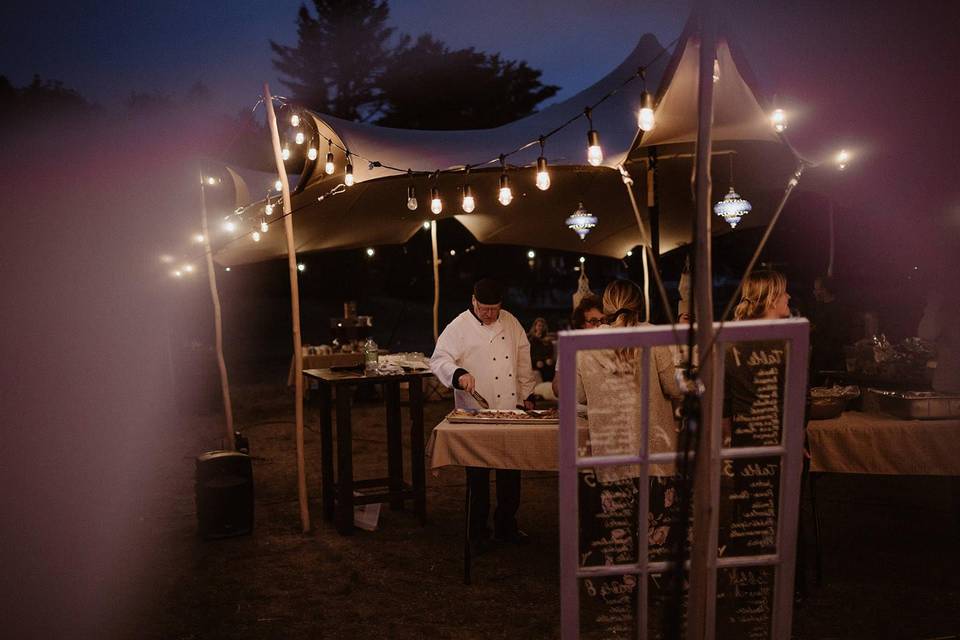 Stretch Tent for service table