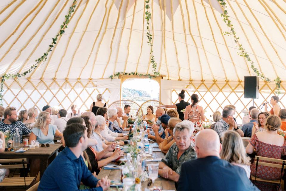 Reception in the Palace Yurt