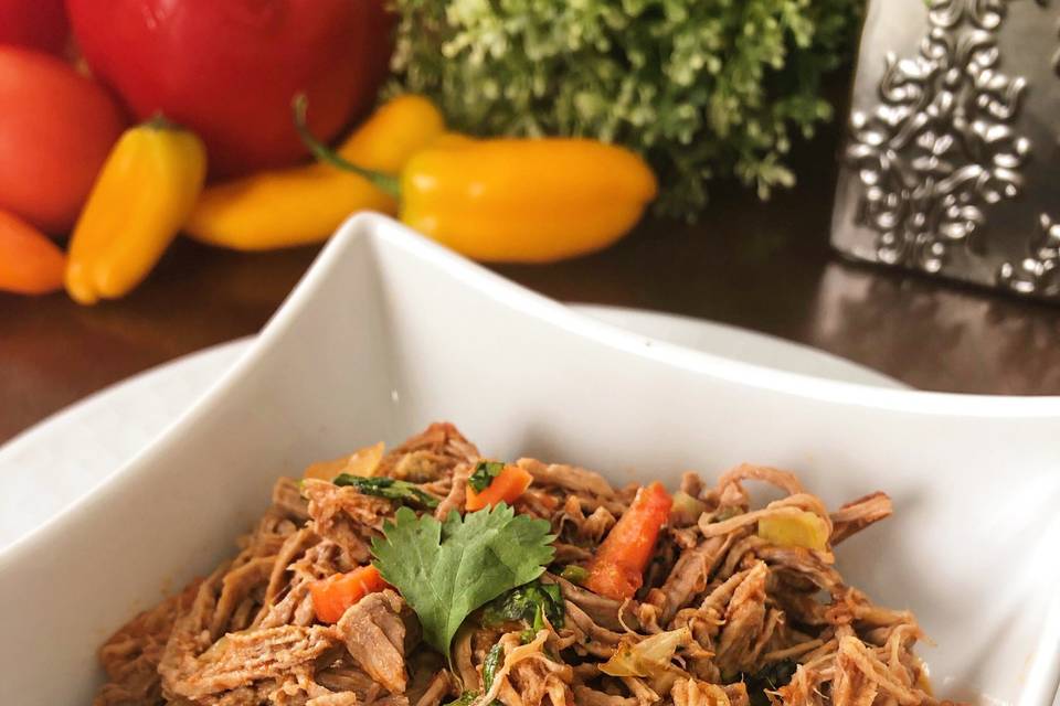 Ropa Vieja (Latin pulled beef)