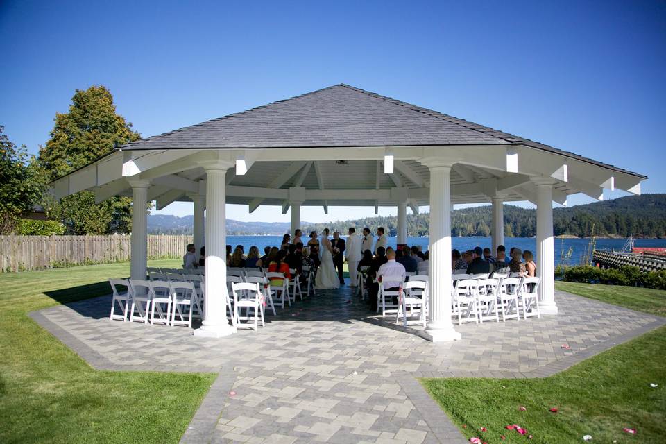 Alternative angle of the gazebo