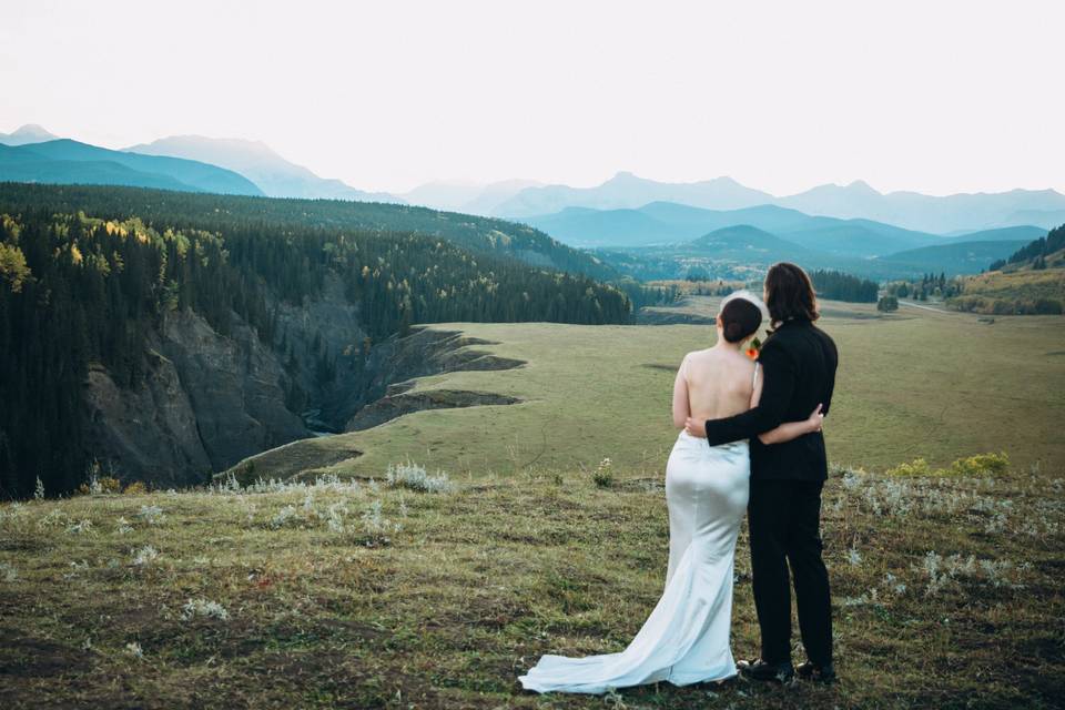 Wedding Day in the Mountains