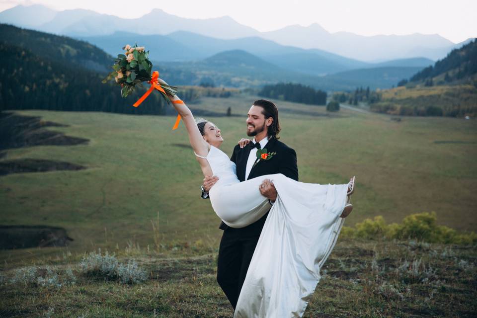 Wedding Day in the Mountains