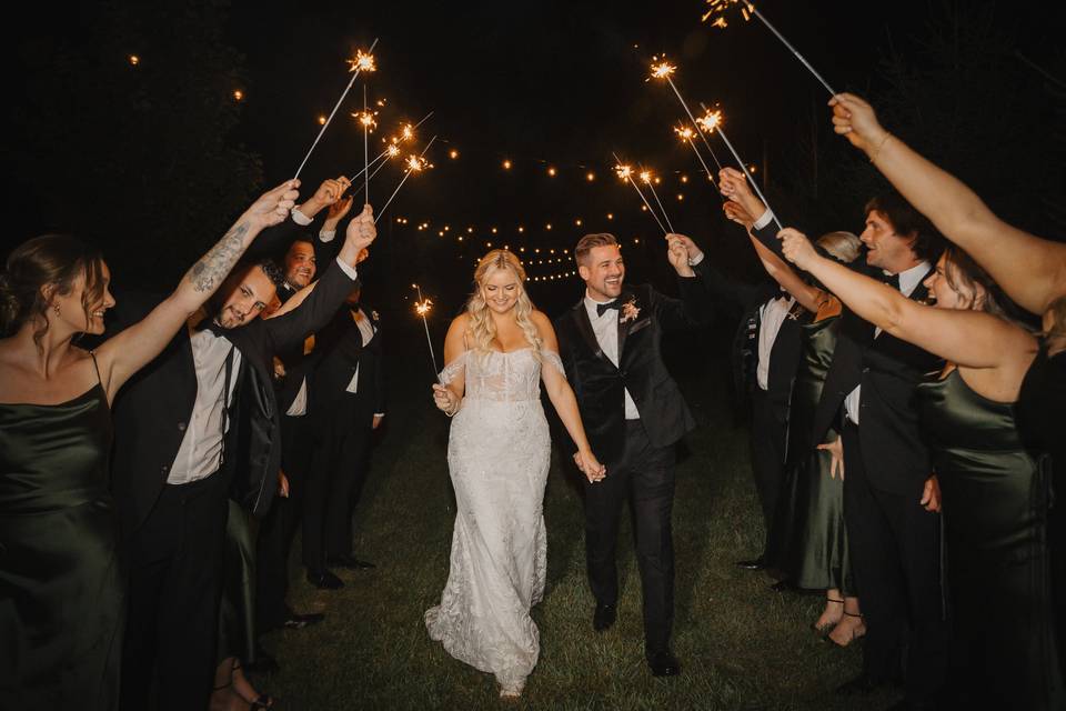 Sparklers at Barn Swallow