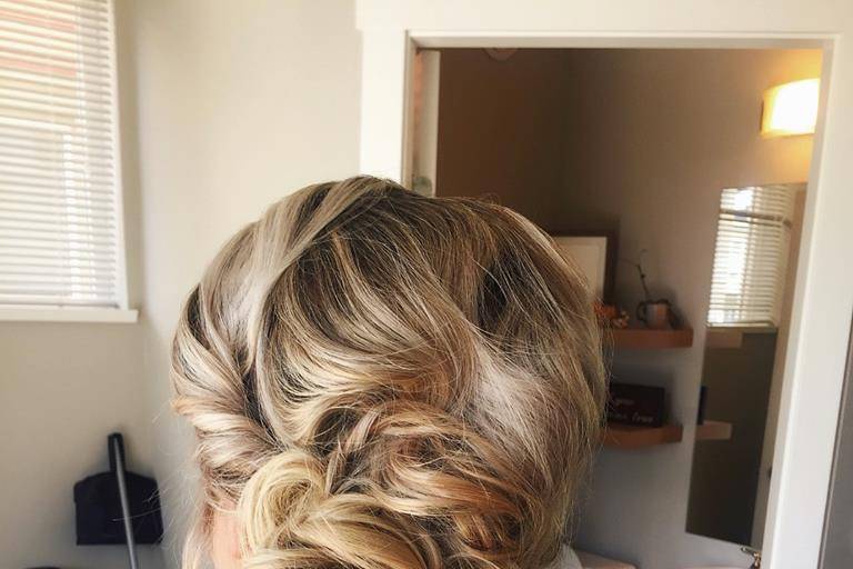 Full updo hair