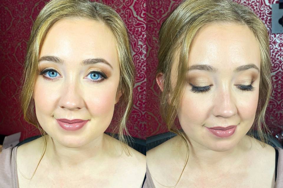 Bridesmaid makeup