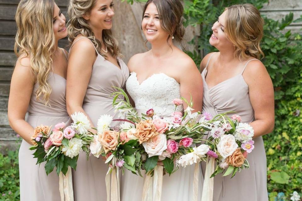 Beautiful bridal party