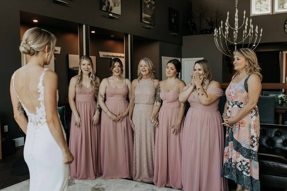 Beautiful bridal party