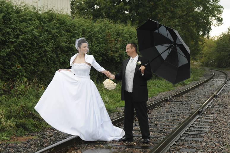 North York, Ontario wedding couple