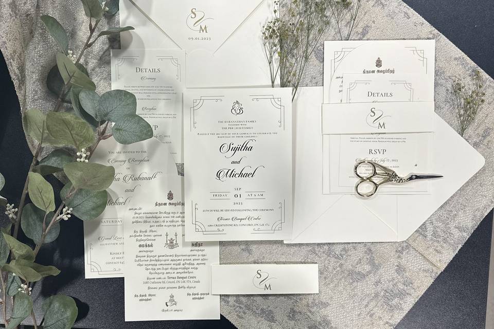 Ivory Custom Invites