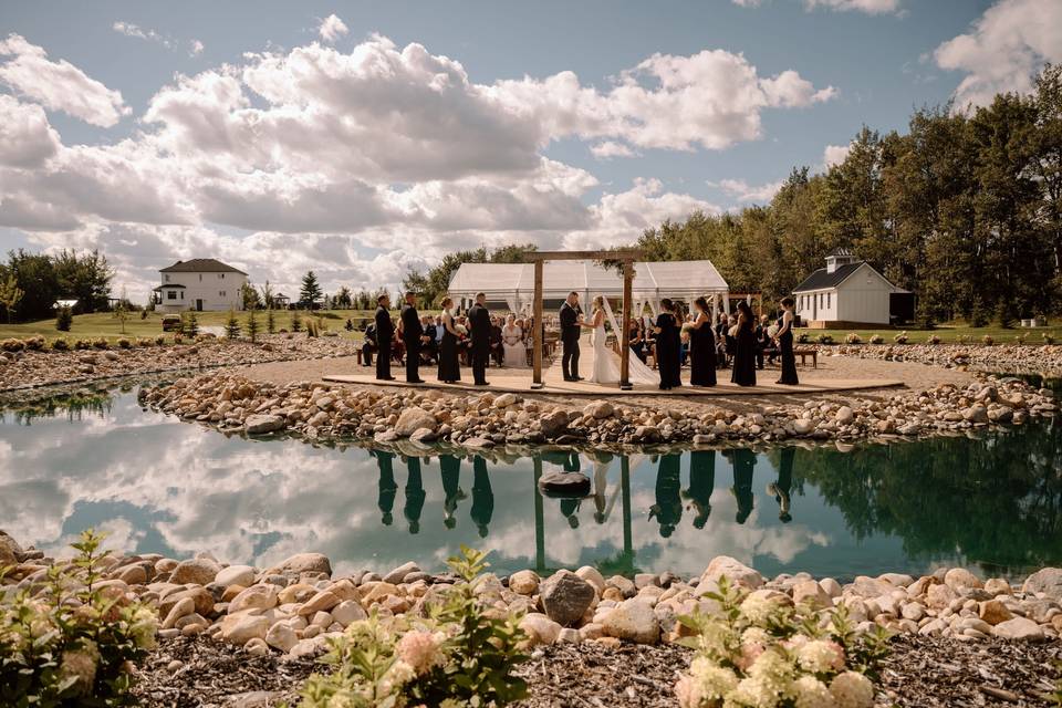 Gorgeous ceremony view