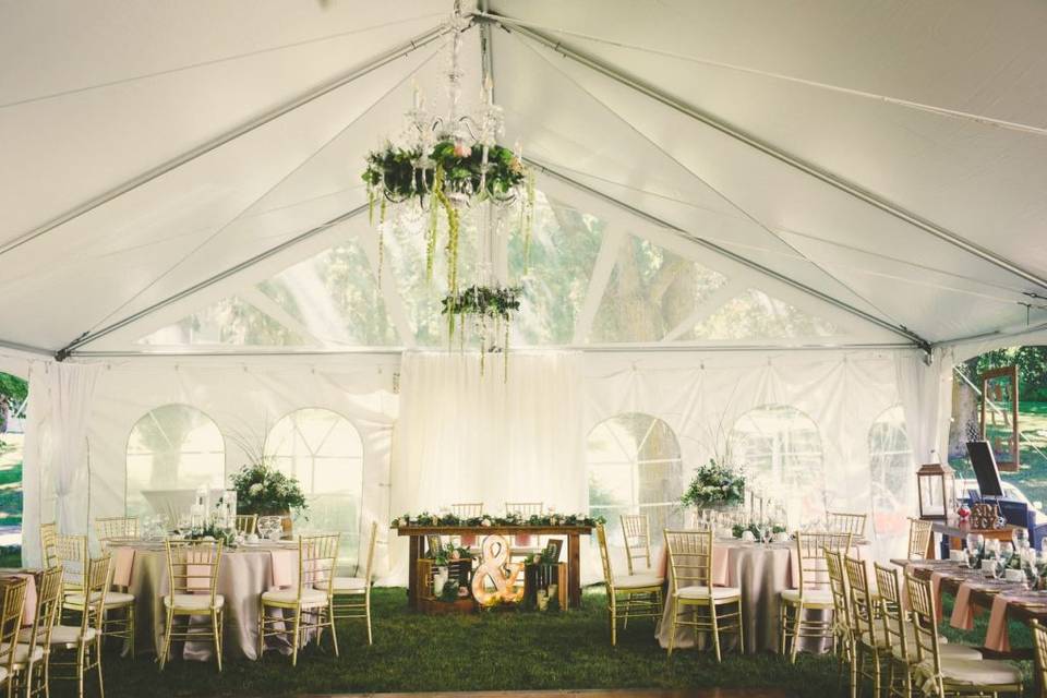 Tent head table