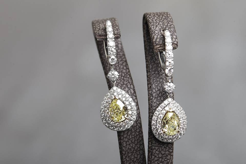 Custom diamond earrings