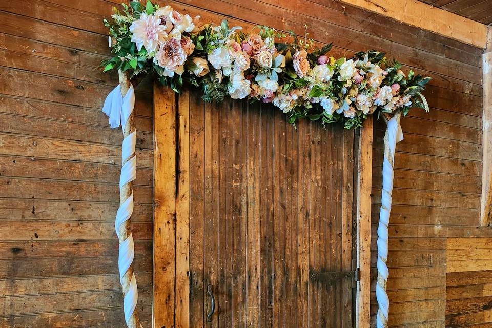 Wooden door arch