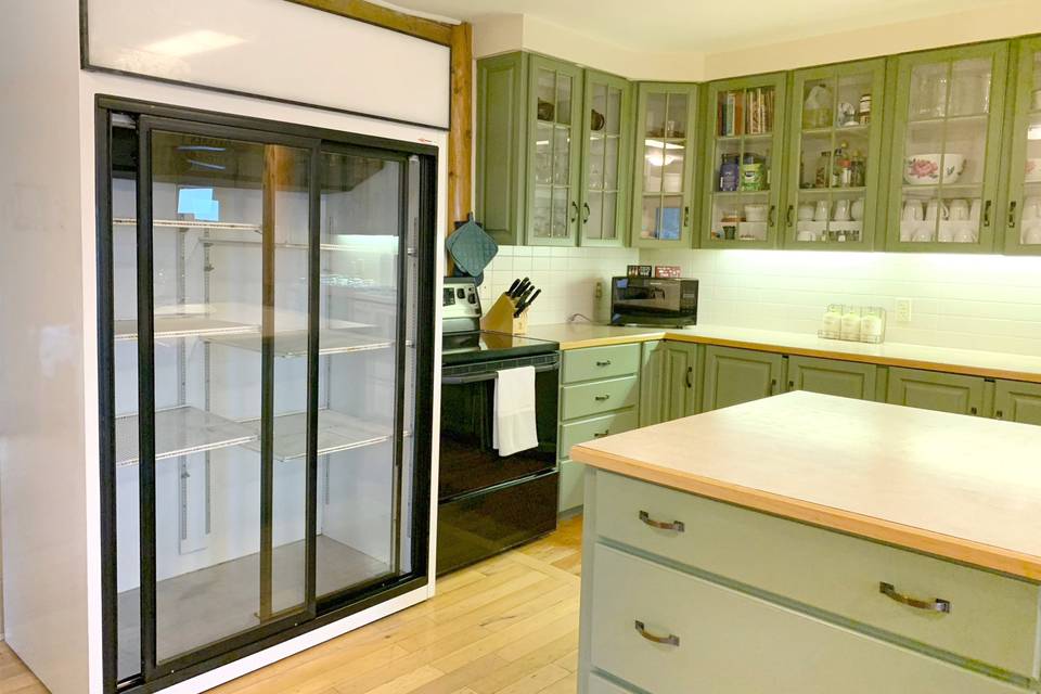 Kitchen with big freezer