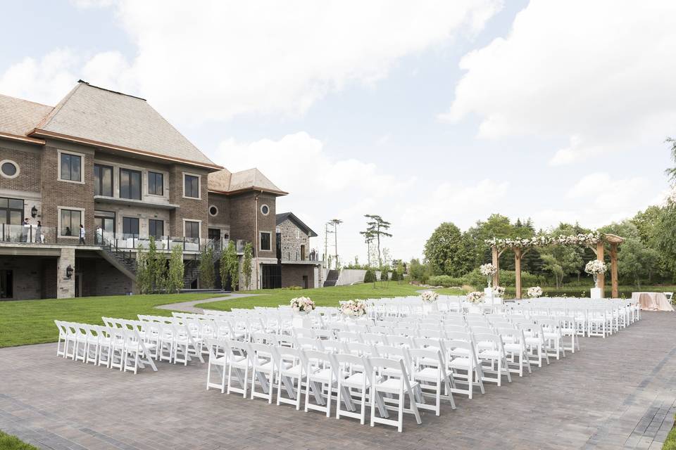 The ceremony space