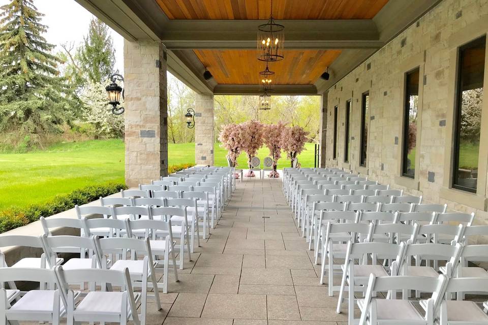 Under West Terrace ceremony