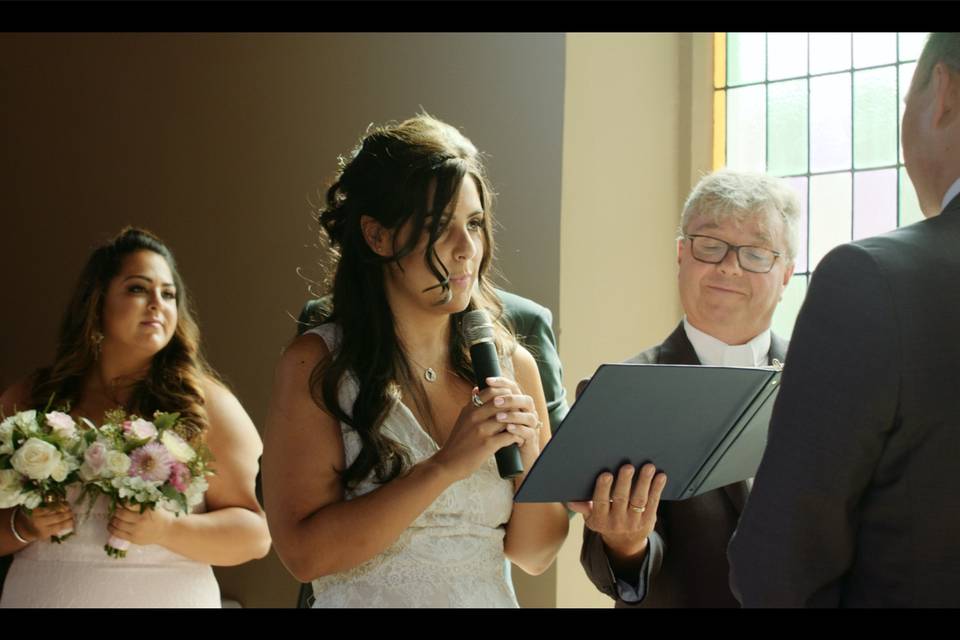 Vows at Ceremony