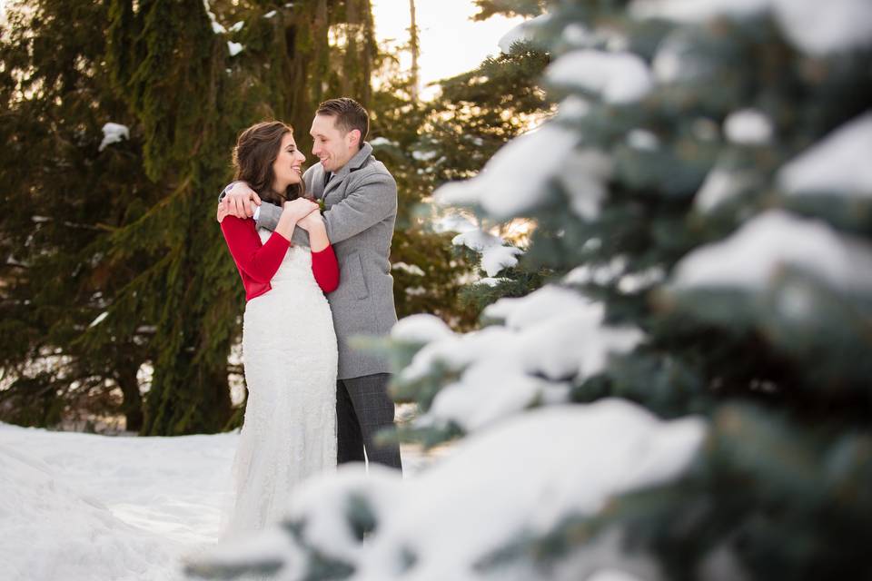 Muskoka winter wedding