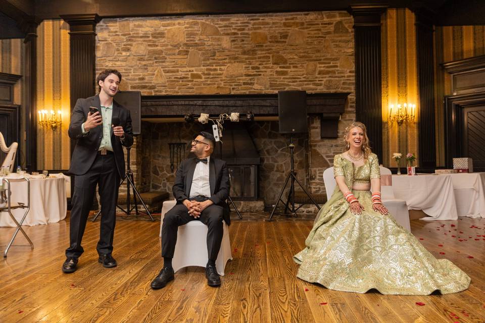 Magic for the bride and groom!