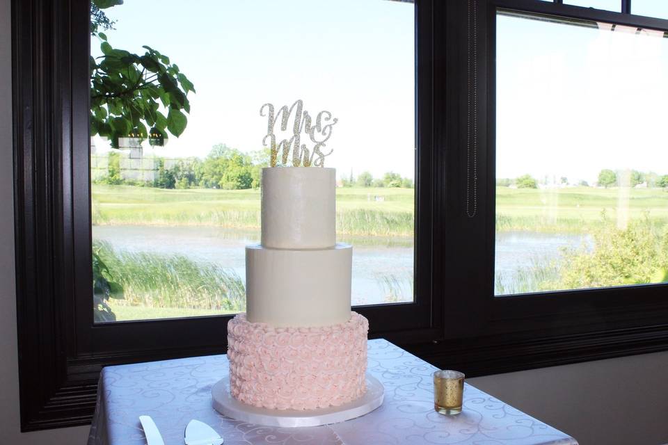 Buttercream wedding cake