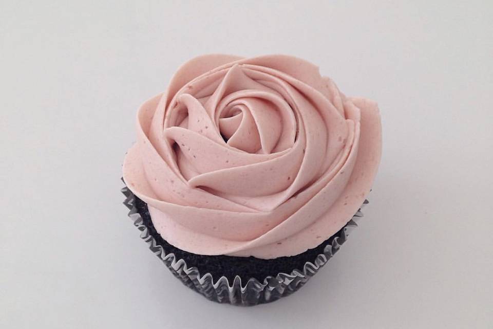 Beautiful rosette cupcake